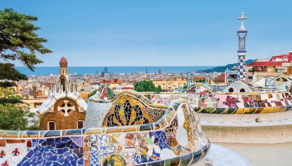 Croaziere Barcelona Spania - Parcul Guell Gaudi vedere panoramica